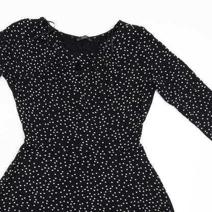 F&F Womens Black Polka Dot  Shift  Size S