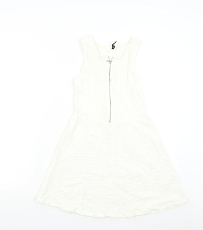 H&M Womens White   Fit & Flare  Size S
