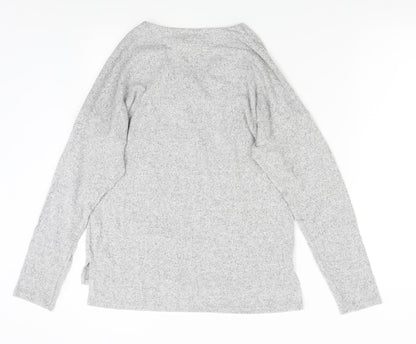 Caution to the Wind Womens Grey Solid  Top Pyjama Top Size M