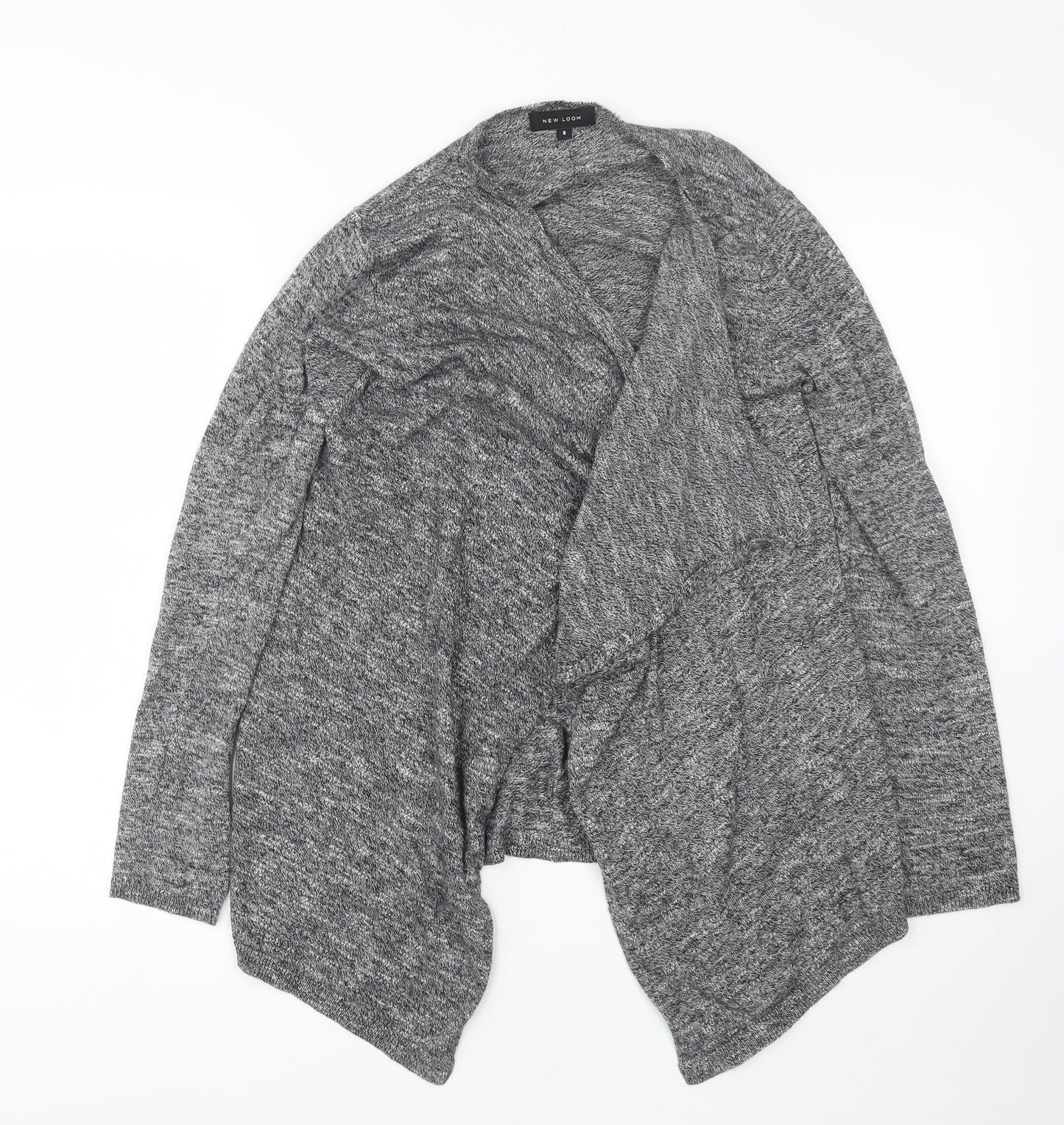 Womens UK Size 6 New Look Grey Cardigan Jumper