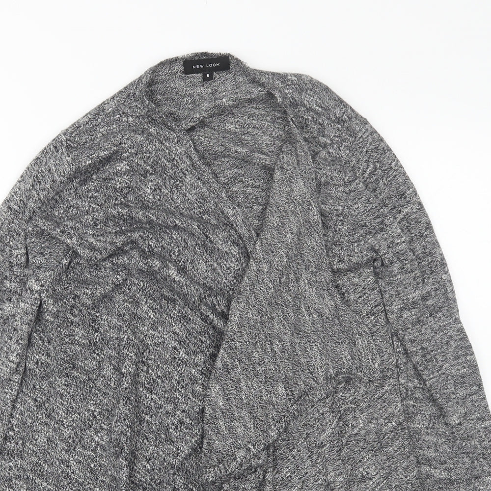 Womens UK Size 6 New Look Grey Cardigan Jumper
