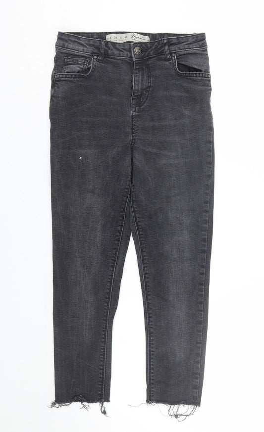 Denim co Womens Black  Denim Skinny Jeans Size 8 L21 in