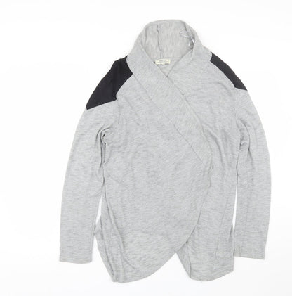 Womens UK Size 14 Papaya Grey Cardigan Jumper