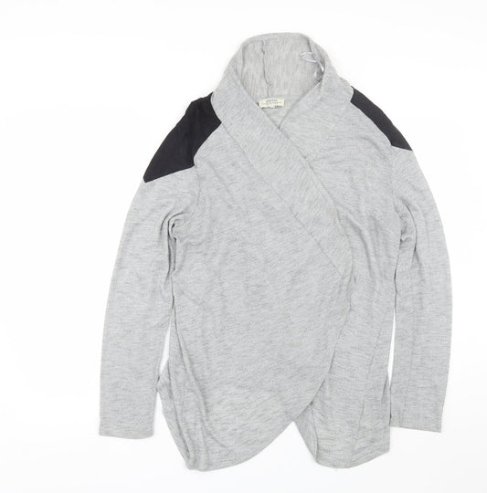 Womens UK Size 14 Papaya Grey Cardigan Jumper
