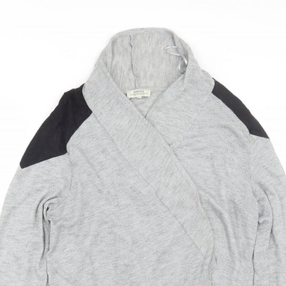 Womens UK Size 14 Papaya Grey Cardigan Jumper
