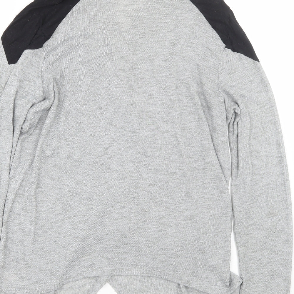 Womens UK Size 14 Papaya Grey Cardigan Jumper