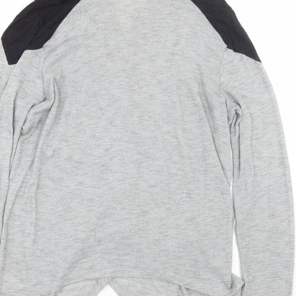 Womens UK Size 14 Papaya Grey Cardigan Jumper