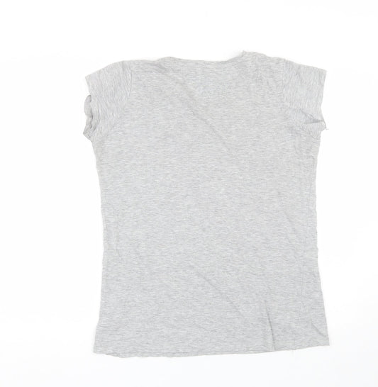 Denim co Womens Grey   Basic T-Shirt Size 12