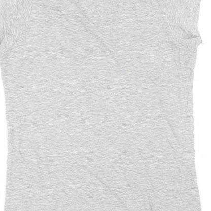Denim co Womens Grey   Basic T-Shirt Size 12