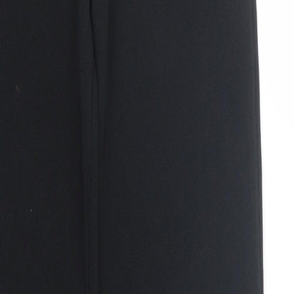 Womens UK Size M Preworn Regular Fit Capri Black Trousers