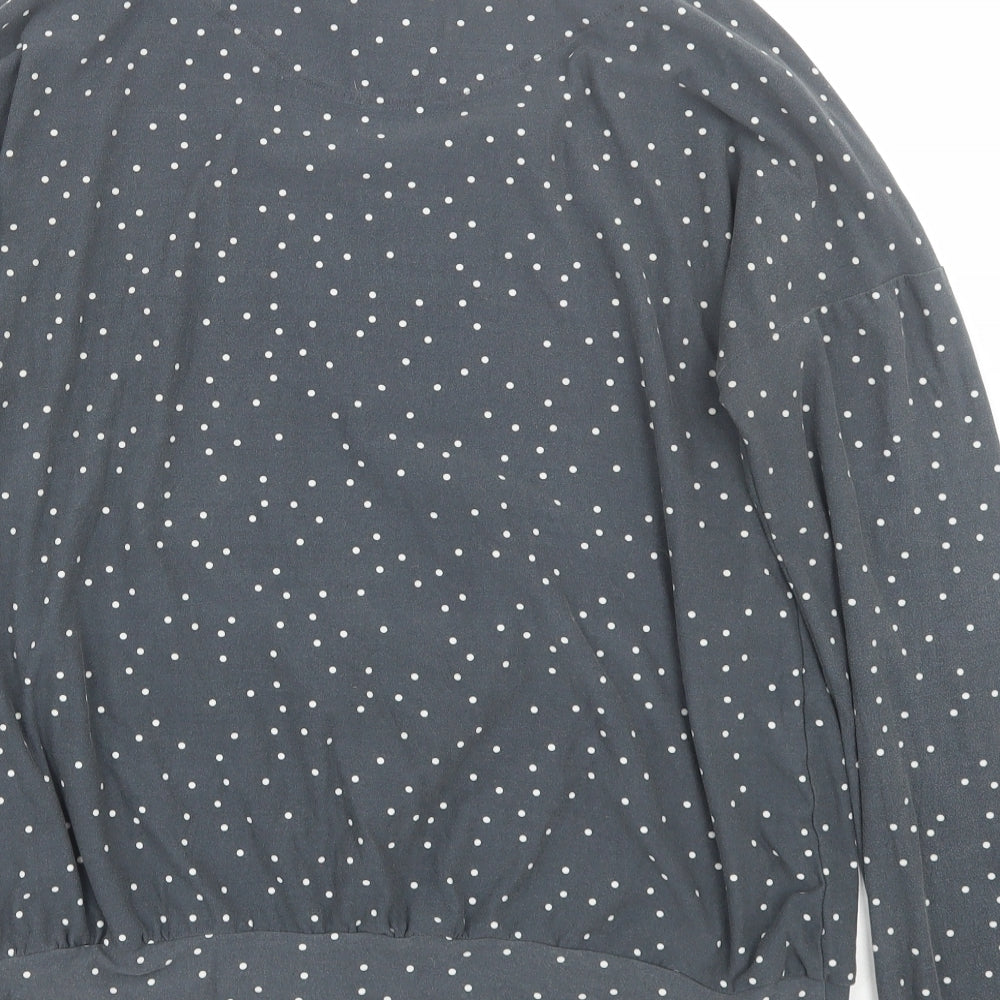 Love to lounge Womens Grey Polka Dot  Top Pyjama Top Size S