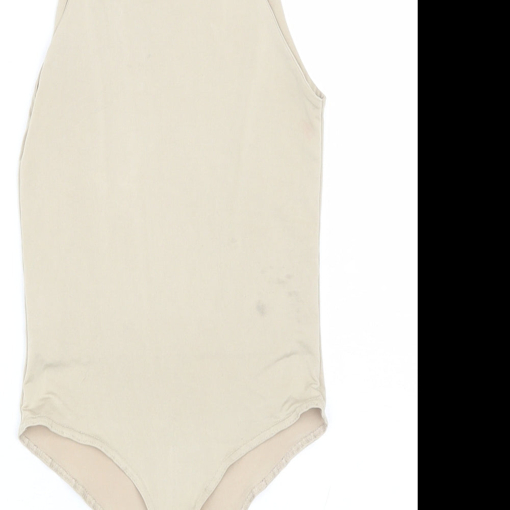 Missguided Womens Gold   Catsuit One-Piece Size 8