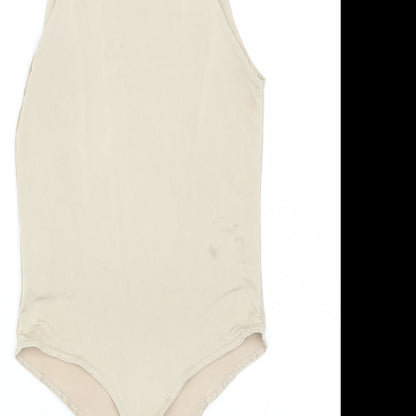 Missguided Womens Gold   Catsuit One-Piece Size 8