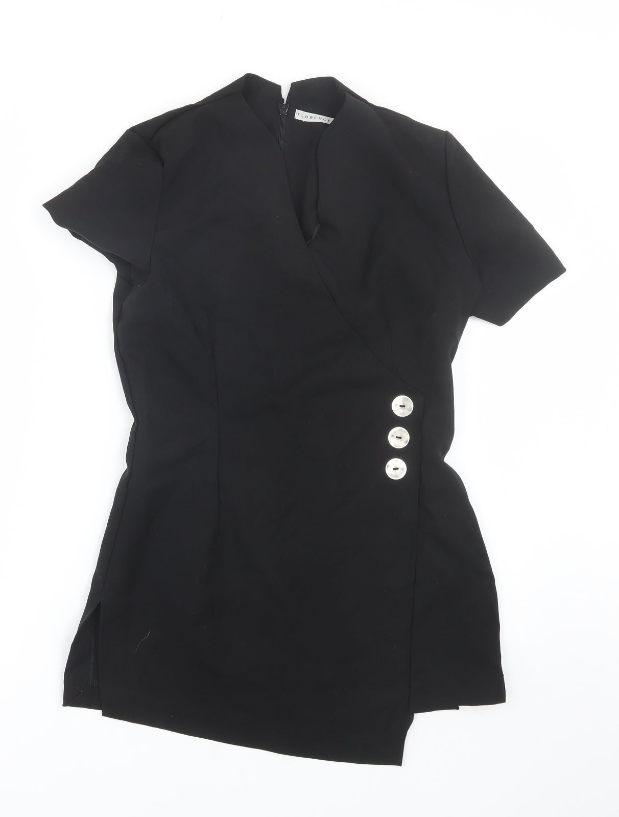 FlorenceRoby Womens Black   Basic Blouse Size 8
