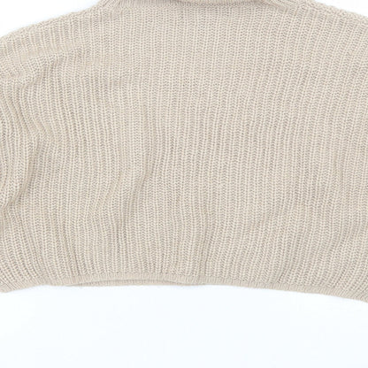 Womens UK Size S Missguided Brown Pullover Jumper
