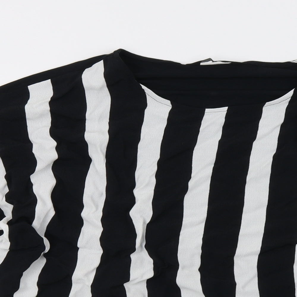 F&F Womens White Striped  Basic Blouse Size 18