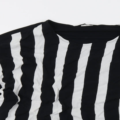 F&F Womens White Striped  Basic Blouse Size 18