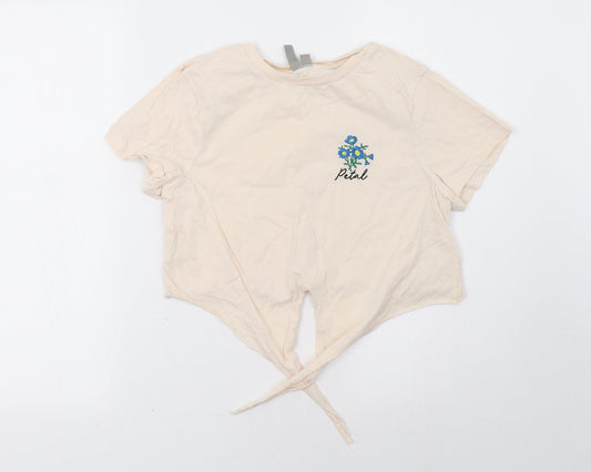 ASOS Womens Pink   Cropped T-Shirt Size 12