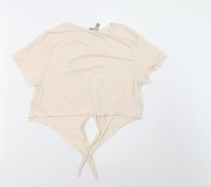 ASOS Womens Pink   Cropped T-Shirt Size 12