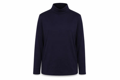 Front view of Artisan women’s blue pullover sweatshirt, size L