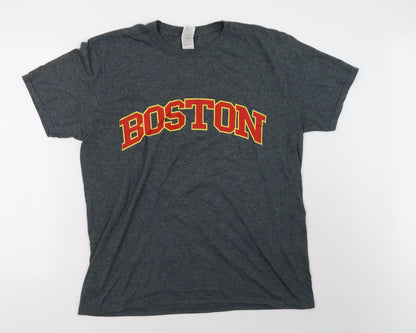 Mens UK Size L Gildan Grey  T-Shirt