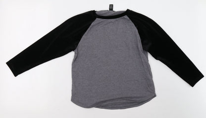 Womens UK Size S FOREVER 21 Grey Pullover Sweatshirt
