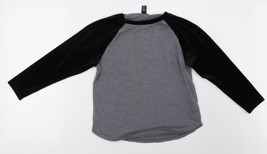 Womens UK Size S FOREVER 21 Grey Pullover Sweatshirt