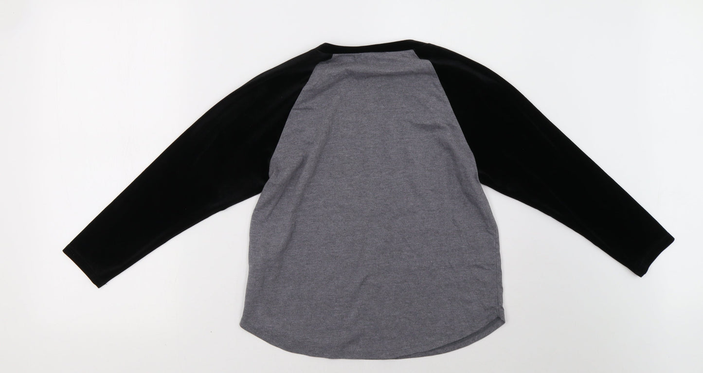 Womens UK Size S FOREVER 21 Grey Pullover Sweatshirt