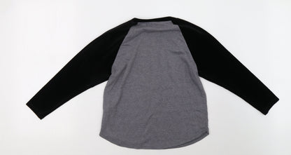Womens UK Size S FOREVER 21 Grey Pullover Sweatshirt