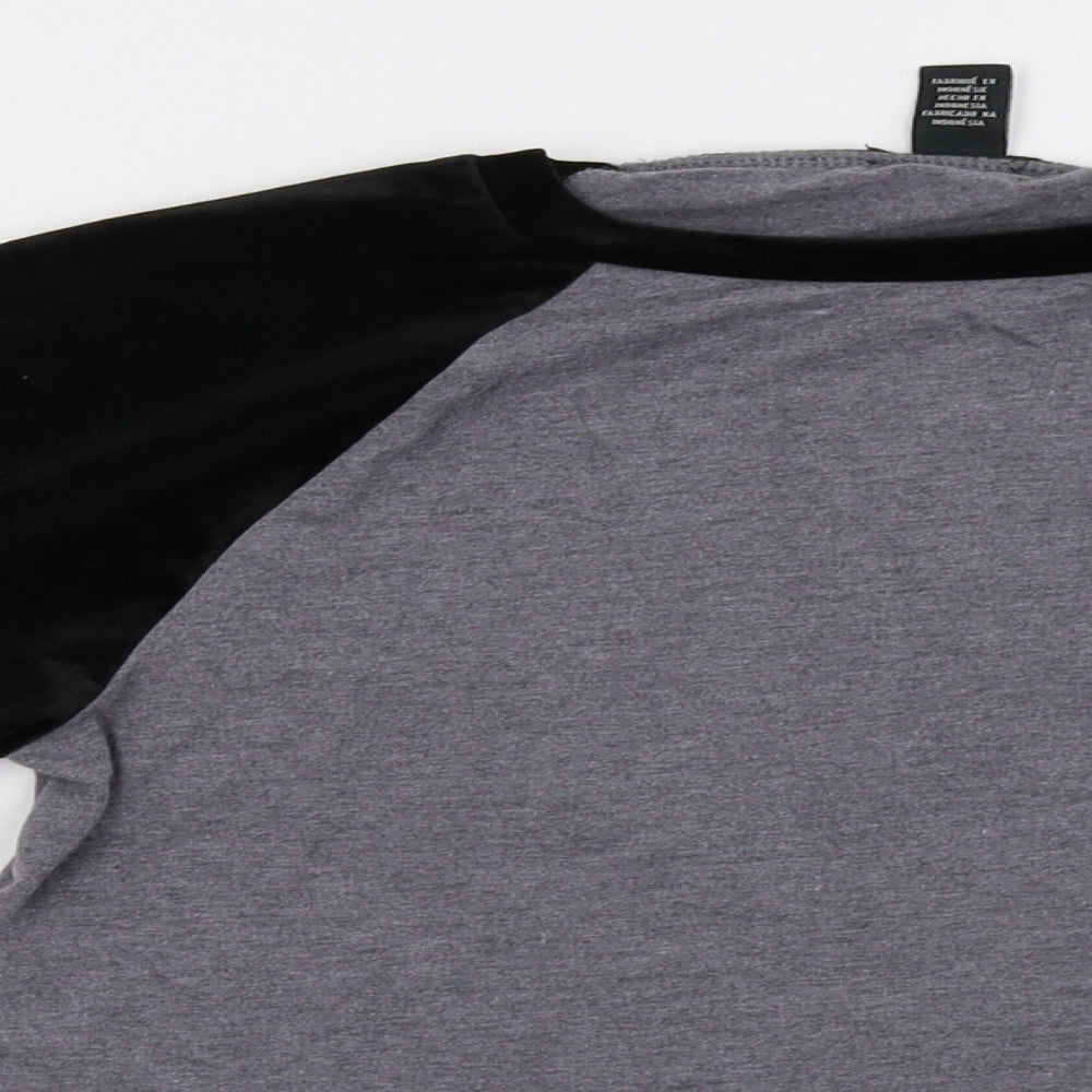 Womens UK Size S FOREVER 21 Grey Pullover Sweatshirt