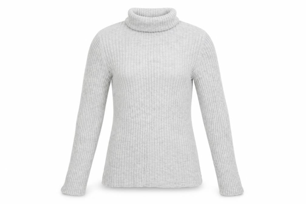 Front view of Dorothy Perkins women’s grey pullover sweatshirt, size UK 14