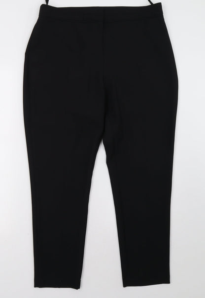 Womens UK Size 14 F&F Regular Fit  Black Trousers