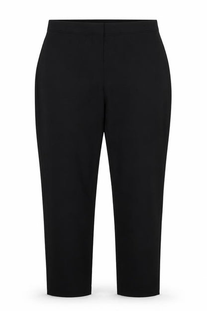 Front view of F&F women’s black trousers, size UK 14, 31-inch leg