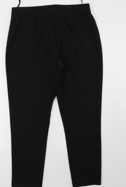 Womens UK Size 14 F&F Regular Fit  Black Trousers