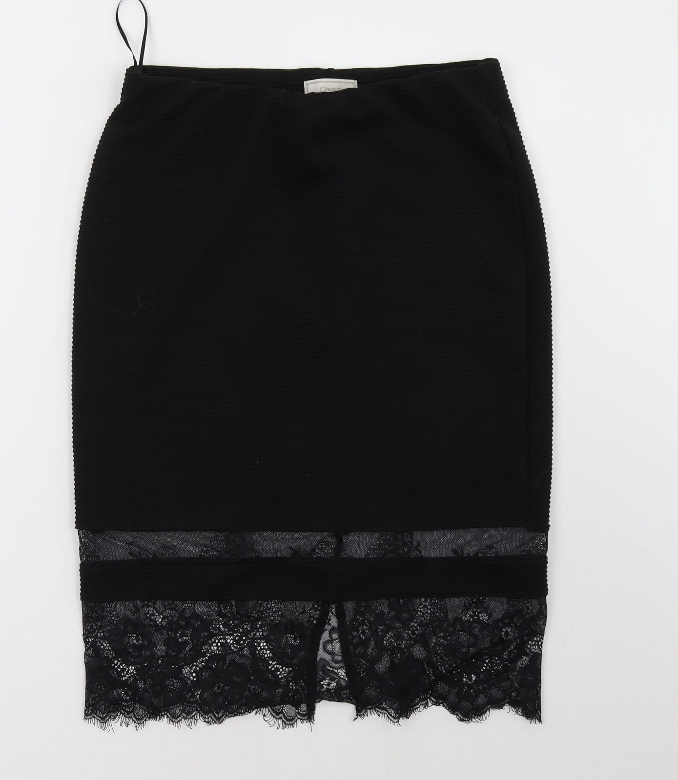 Cream Womens Black   A-Line Skirt Size S
