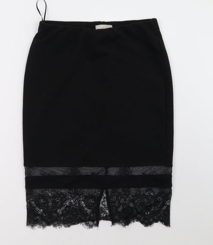 Cream Womens Black   A-Line Skirt Size S