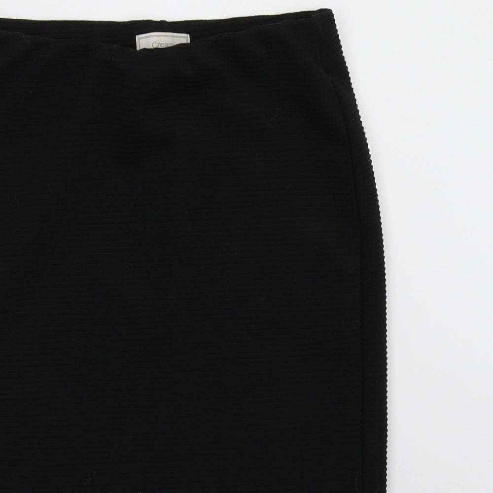 Cream Womens Black   A-Line Skirt Size S
