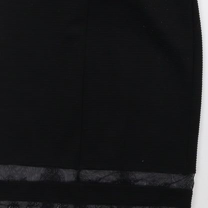 Cream Womens Black   A-Line Skirt Size S