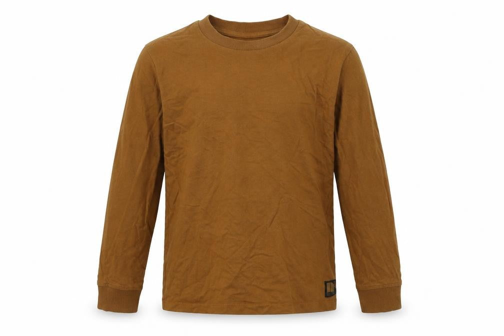 Front view of Next boys’ brown pullover sweatshirt, size 10, years