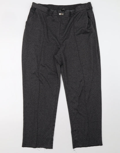 matalqan Womens Grey   Trousers  Size 18 L30 in