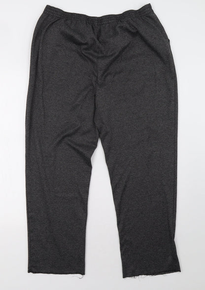 matalqan Womens Grey   Trousers  Size 18 L30 in