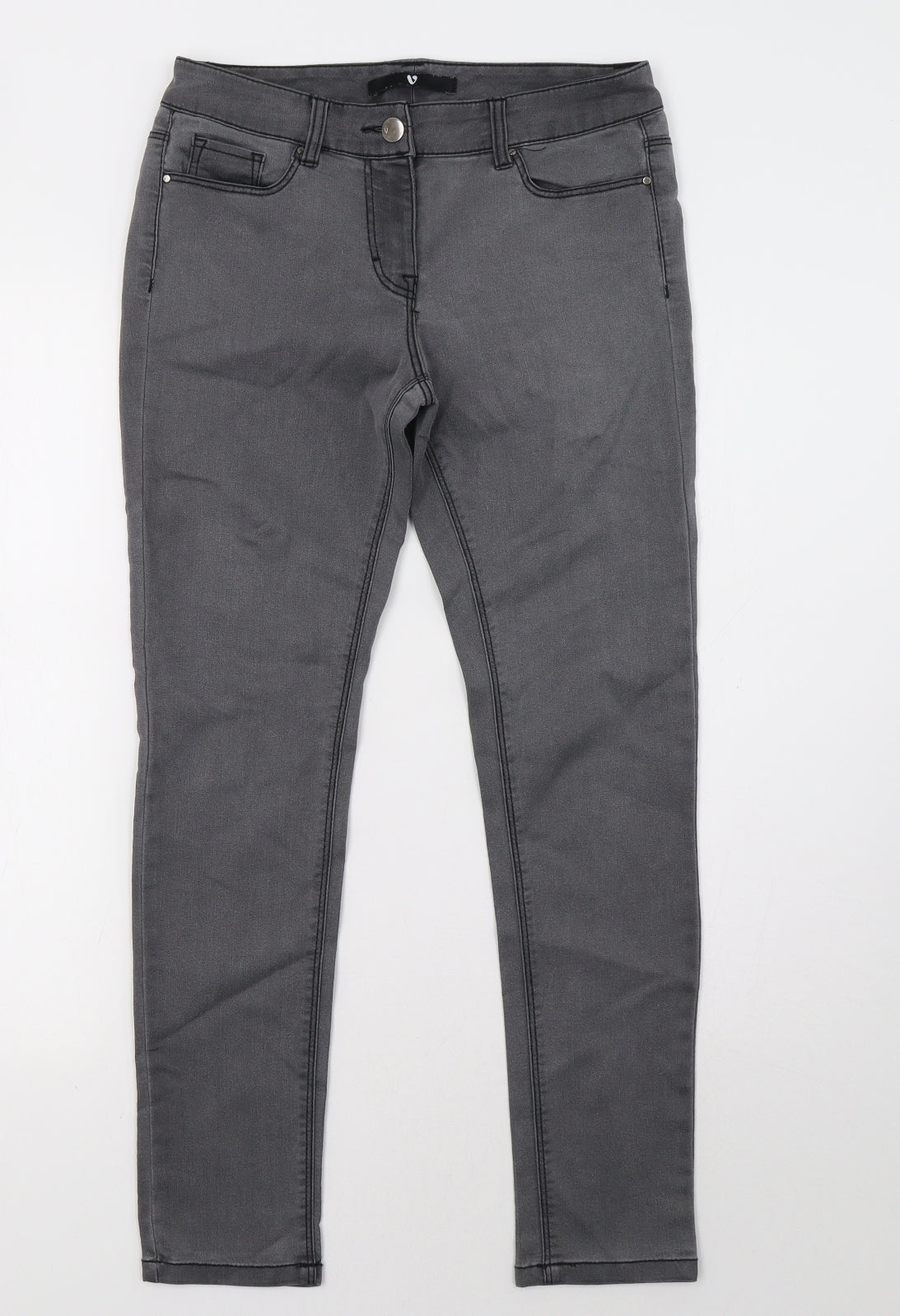 by very Womens Grey   Skinny Jeans Size 10 L28 in