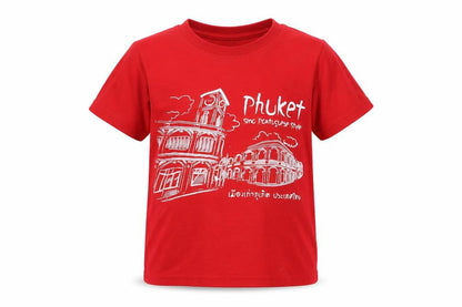 Front view of Preworn girls’ red basic t-shirt, size XS