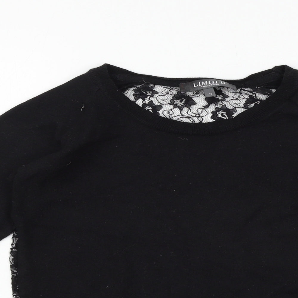 limited Womens Black   Pullover Jumper Size 10