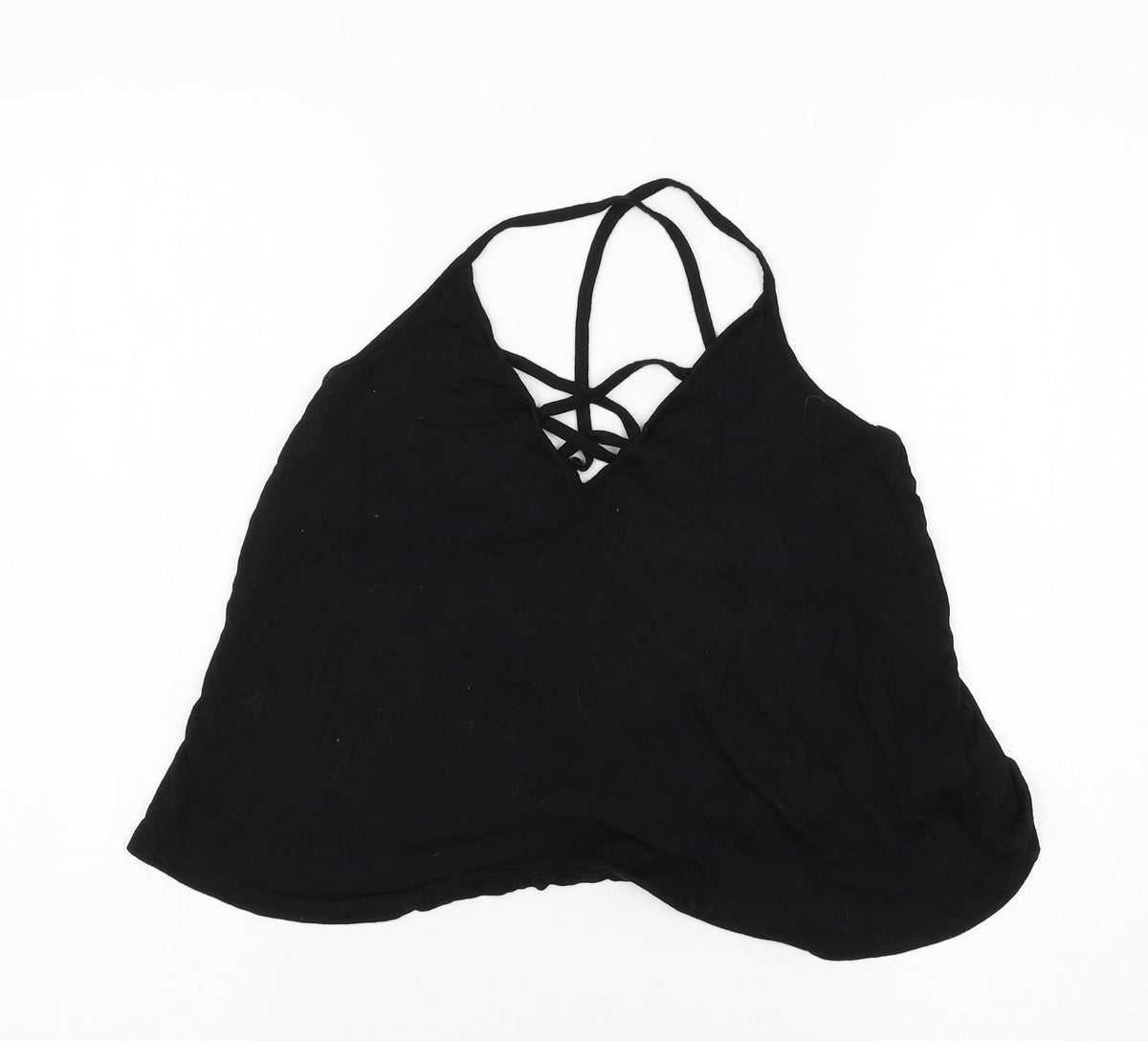 Additional front view of Pour Moi women’s black basic tank, size UK 10