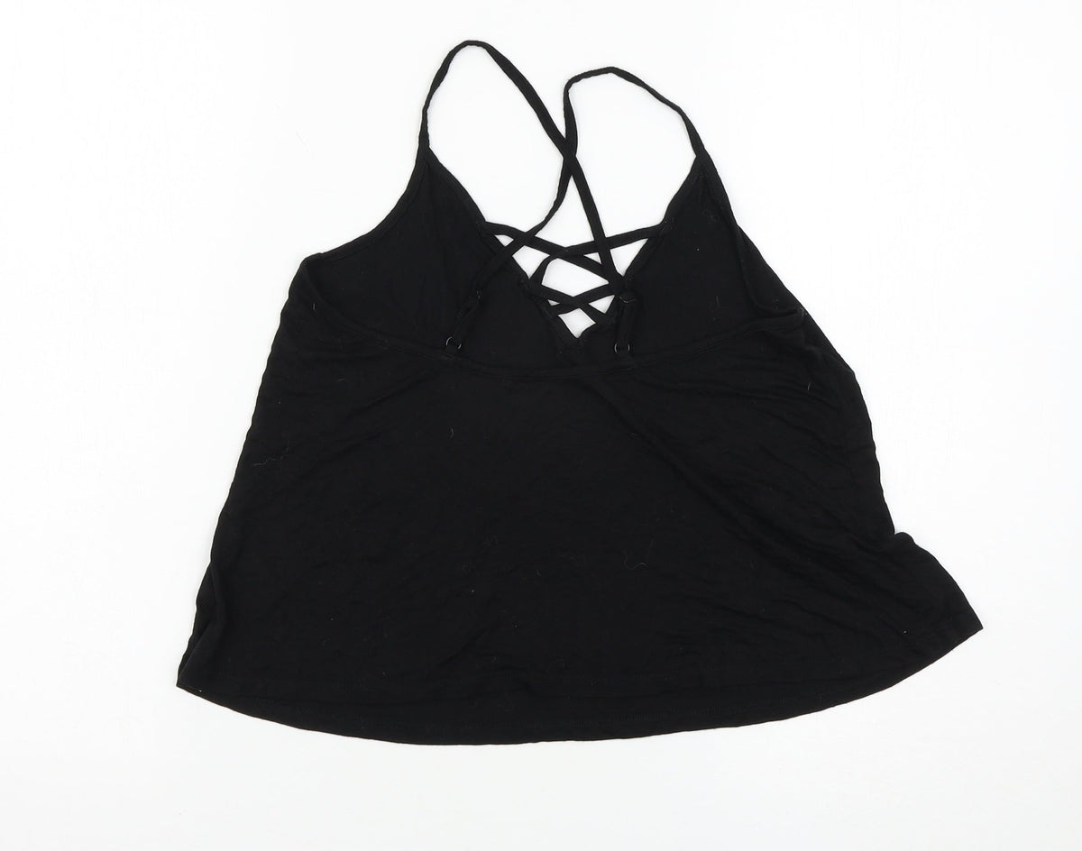 Back view of Pour Moi women’s black basic tank, size UK 10