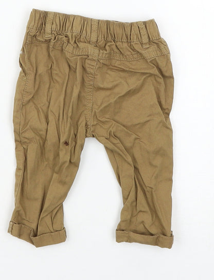 NEXT Boys Brown   Cargo Trousers Size 3-6 Months