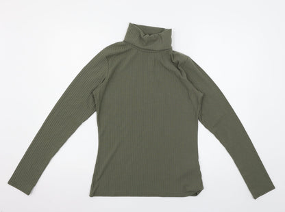 Boohoo Womens Green   Pullover Jumper Size M