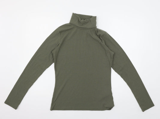 Boohoo Womens Green   Pullover Jumper Size M