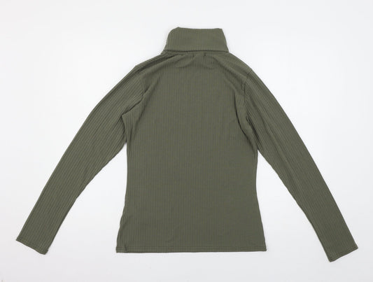 Boohoo Womens Green   Pullover Jumper Size M